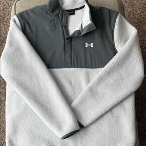 Under Armour Charcoal and White Pullover